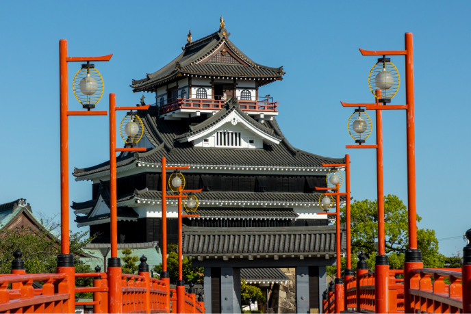 清洲城天主閣内1階通路